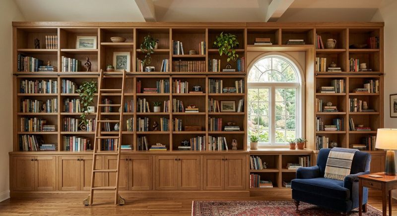 Built In Bookshelves Installation in Frederick, MD