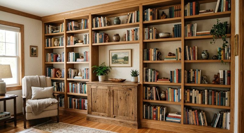 Built In Bookshelves Installation in Winston Salem, NC