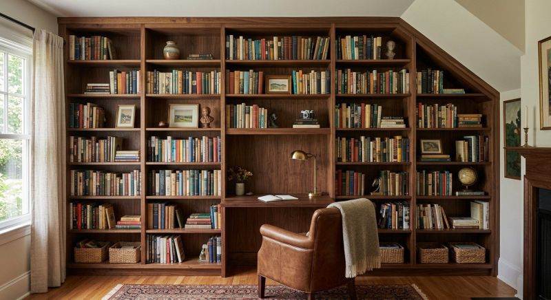 Custom Bookshelves Installation in Charlotte, NC