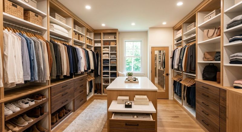 Walk In Closet Remodeling in Winston Salem, NC